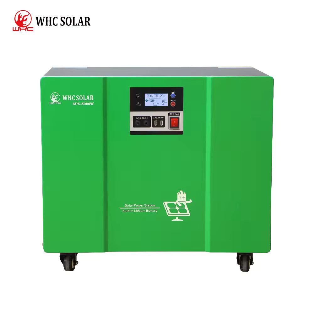 5000W Home and Outdoor Portable Solar Generator - Power Station System