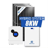 8kW Residential Hybrid On/Off-Grid Solar Power System - Complete 51.2V Energy Storage Kit